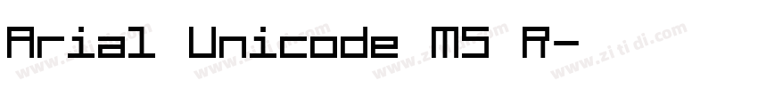 Arial Unicode MS R字体转换